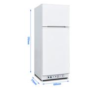 Smad Frigorifero a gas propano con congelatore separato camper e roulotte 390 L