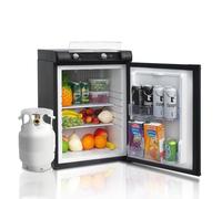 Smad Mini Frigorifero Gas Propano Camper 12V/220V Frigo Auto Caravan, 60L, Nero