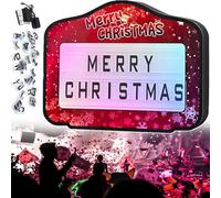 smafoseedding Insegna LED per Club Commerciale con Telecomando-Espositore per Bottiglie con Lettere LED Colorate, Lettere Anti-Smarrimento E Acrilico Infrangibile,per Servizi VIP E Feste Invernali S