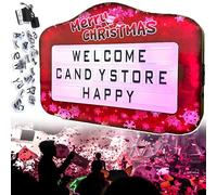 smafoseedding Insegna LED per Club Commerciale con Telecomando-Espositore per Bottiglie con Lettere LED Colorate, Lettere Anti-Smarrimento E Acrilico Infrangibile,per Servizi VIP E Feste Invernali L