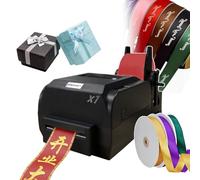 smafoseedding Macchina Da Stampa Digitale Per Nastro Di Raso,Stampante Per Nastro Fai Da Te,Con Supporto Per Nastro,Risoluzione Di Stampa: 200 Dpi,Per Matrimoni/Feste/Compleanni/Varie Feste,Singlerow