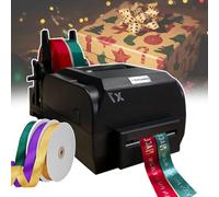 smafoseedding Macchina Da Stampa Per Nastri Di Raso,Macchina Per Nastri Personalizzati,Con Tre Rotoli Di Nastro Da 90 M,Velocità Di Stampa: 150 Mm/S,Per Matrimoni/Feste/Compleanni,doublerow