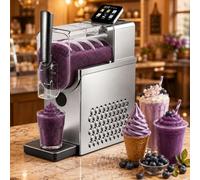 smafoseedding Macchina per Granite Professionale, Modello 2026, per Granite Morbide, 215 W, Senza Ghiaccio, 2,3 L, 4 Programmi Preimpostati, in Acciaio Inox, Ideale per Bar E Bancarelle All'aperto