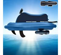 smafoseedding Nuova Moto Acquatica Elettrica con Scooter Subacqueo - Kayak/Surf Gonfiabile Elettrico (2026) con Motore, 3-9 Km/H, Telecomando A 9 Velocità, Capacità Di Carico 150 Kg 500W