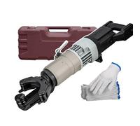 smafoseedding Piegatrice Idraulica Elettrica per Tondini di Ferro, Utensile per Piegare Tondini di Ferro da 1200 W, Macchina per Piegare Tondini di Ferro E Rame in Acciaio Portatile on 10 Guanti,25B