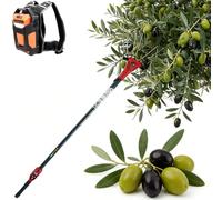 smafoseedding Raccoglitore Elettrico di Olive con Asta Telescopica da 1,7 A 3 Metri,Raccoglitore di Frutta Elettrico Portatile A Mano,Scuotitore per Alberi Senza Fili per Noci E Chicchi di caffè 600W