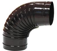 Smalbo GOMITO A 90° PER STUFA Col. Marrone Ø cm.10 12 PZ