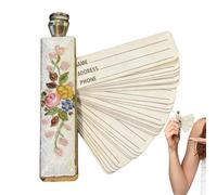 Small Address Book Portable Exquisite Notebook - Compact Telephone Number Organizer, Personal Contact Record Keeper, Pocket Information Storage Journal | For Outdoor Travel Work Business Commuting