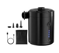 Small Air Pump, Ricaricabile Portatile Electric Air Inflate 4,37 x 3,15 pollici, Low Noise Fast Compressor Tool, Wireless Mattress Inflator for Travel, Pool Float, Outdoor, Easy to Carry