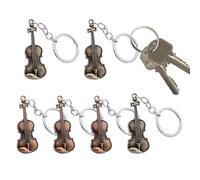 Small Alloy Violin Keychain | 6X Creative Vintage Violin Pendants