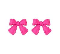 Small and cute Bow Earrings: Charming Accessories That Of Sweetness and To Your Look Morsa Pinza Piccolo Trapano Kit (Pink, One Size)
