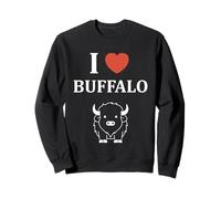 Small Animals Bison Funny Simple i Love Buffalo Felpa