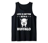 Small Animals Bison Funny Simple Life is Better with Buffalo Canotta