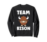 Small Animals Buffalo Funny Simple Team Bison Felpa