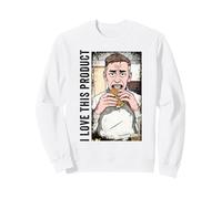 Small Bite Burger Grunge Design: I Love This Product Funny Felpa