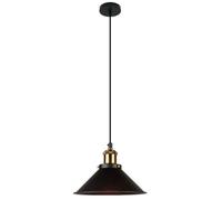 Small Black Metal Lamp, Three-Headed Retro Industrial Pendant Lights, American Country Decorative Chandelier with E27 Base, Ceiling Lantern Lampshade(Dark,Light Color)