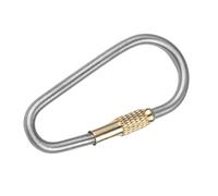 Small Blocco Carabiner - Clip in Lega di Titanio, Amo Portachiavi Blocco Vite | Dimensioni compatte con Funzione di Versione Rapida, Accessori Da Viaggio 'organizzatore