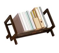 Small Bookshelf - Book Organiser | Shelf Organiser | Desktop Bookshelves | Tabletop Hutch Dorm | Books Holder Organizer | Tabletop Storage Rack | Tilting Bookcase For Bookks Cds Files Magazines