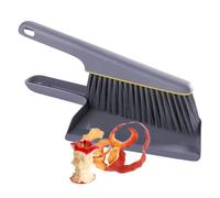 Small Broom and Dustpan - 13.78 inch Compact Cleaning Broom Set | Mini Dustpan Set - Lightweight Crumb Cleaner for Kitchen Countertops Sink Corners & Daily Quick Cleaning Use