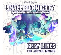 Small but mighty: Grey lines coloring book for acrylic marker lovers