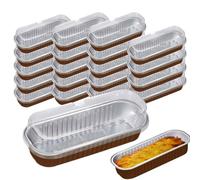 Small Cake Pan - 20 pezzi in alluminio con pannelli, 200 ml da cucina | Multifunzionale non stick Muffin Tin Rettangolo Pan Set per Brownie Tiny Cake Bread Dessert Home Kitchen