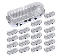 Small Cake Pan - 20 pezzi in alluminio con pannelli, 200 ml da cucina | Multifunzionale non stick Muffin Tin Rettangolo Pan Set per Brownie Tiny Cake Bread Dessert Home Kitchen