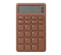 Small Calculator, Portable Lightweight Quiet Lcd Display with Large Sensitive Pads Non Slip Handheld Calculator for Office Home School (Marrone)