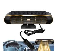 Small Car Heater - Rotatable Defrost Defogger | Windshield Defroster with Fast Warming, Demisting Defroster with Dashboard Mount, Compact Auto Heater, Vehicle Heating for Winter Driving Camping