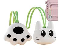 Small Cat Squeeze, Soft Paw Sensory, 1.57x1.42x0.67 Inches Compact Design with Slow Rise, Calming Fidget Rub, Animal Shape Gadget with Pink Detail, Home Accessories for Children Adults Office and Work