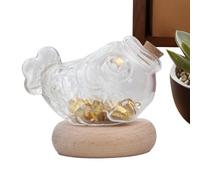 Small Clear Money Bank, Fish Shaped Coin Storage Jar, 3.94 Inches Cute Transparent Piggy Bank, Decorative Savings Can for Kids, Teens, Girls, Adults, Family and Friends Home or Gift Use