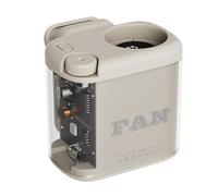 Small Clip On Fan - Ricaricabile 100 Speed Mini Desk Fan with Light, Quiet Portable Clip Fan with Strong Grip for Personal Cooling | USB Adjustable Airflow Cooling Fans for Home Bedroom Office Travel