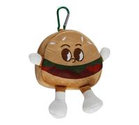 Small Coin Purse - Funny Toast Hamburger Coin Pouch Keychain, Zipper Change Pouchs With Key Ring, Cute Small Funny Cartoon Pouch For, Headphones, Keys