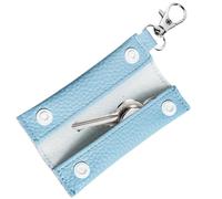 Small Coin Purse - PU Leather Pouch, Mini Travel Bag | Compact Lightweight Case With Zipper Closure Feature, Waterproof Pocket Organizer For Headphones Key Cards Receipts Change Storage On The Go, blu