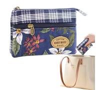 Small Coin Storage Pouch, Compact Keychain Wallet, Small Zipper Change Holder with Strap, Portable Pocket Organizer Accessory for Handbags Backpacks, Travel Hiking Shopping Leisure Outdoor Trips