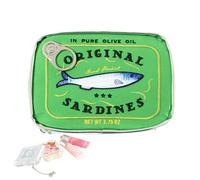 Small Cosmetic Bag, Creative Canned Sardine Makeup Pouch, Aesthetic Travel Toiletry Organizer for Skin Products, Eye Shadow, Beauty Accessories, Purse Storage, or Daily Touch-Ups