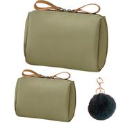 Small Cosmetic Bag, Small Makeup Bag, Waterproof Travel Make Up Pouch with Zipper, for Women and Girls (2PCSA)