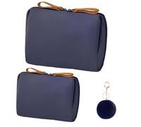 Small Cosmetic Bag, Small Makeup Bag, Waterproof Travel Make Up Pouch with Zipper, for Women and Girls (2PCSD)