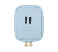 Small Cosmetic Bag, Travel Makeup Organizer Pouch, Lightweight Multi Compartment Beauty Storage Case, Compact Toiletry Holder for Camping, Trip, Business, Purse, Luggage, Suitcase, Desk, blu, Se