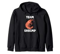Small Crustacean Shrimp Cute Minimalist Team Shrimp Felpa con Cappuccio