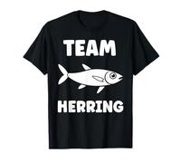 Small Cute Herrings Simple Minimalist Fish Team Herring Maglietta