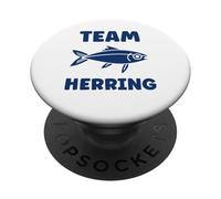 Small Cute Herrings Simple Minimalist Fish team Herring PopSockets PopGrip Adesivo