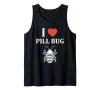 Small Cute Insect Woodlice Minimalist Simple i Love Pill Bug Canotta