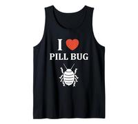 Small Cute Insect Woodlice Minimalist Simple i Love Pill Bug Canotta