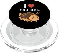 Small cute insect Woodlice minimalist simple i love Pill bug PopSockets PopGrip per MagSafe