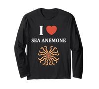 Small Cute Minimalist Simple Sea i Love Sea Anemone Maglia a Manica