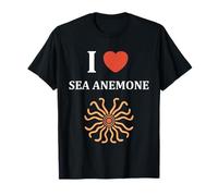 Small Cute Minimalist Simple Sea i Love Sea Anemone Maglietta