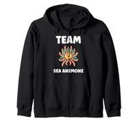 Small Cute Minimalist Simple Sea Team Sea Anemone Felpa con Cappuccio
