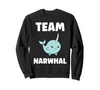 Small Cute Simple Minimalist Sea Unicorn Team Narwhal Felpa