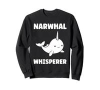 Small Cute Simple Minimalist Sea Unicorn Whisperer Narwhal Felpa