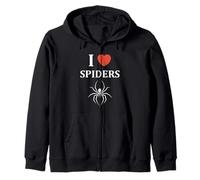 Small Cute Spider Funny Quote i Love Spiders Felpa con Cappuccio